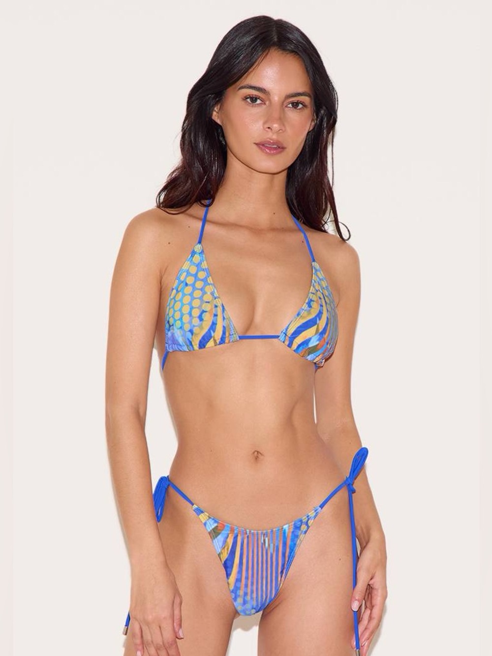 PrettyLittleThing triangle string abstract bikini set 0/2 NWT